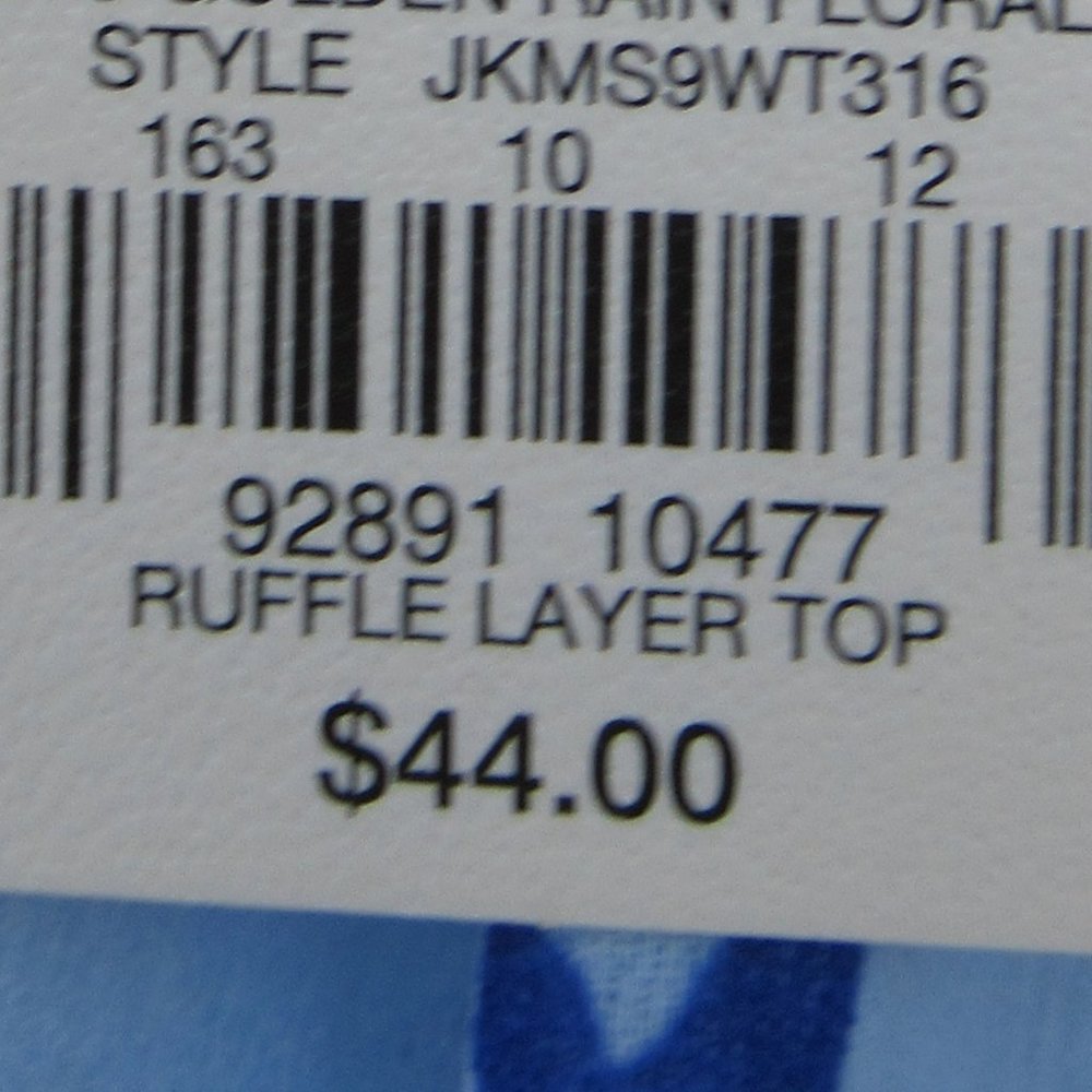 Last Chance 🌹$13ifbundle2 NWT ruffle layer floral top w bling - Picture 14 of 16
